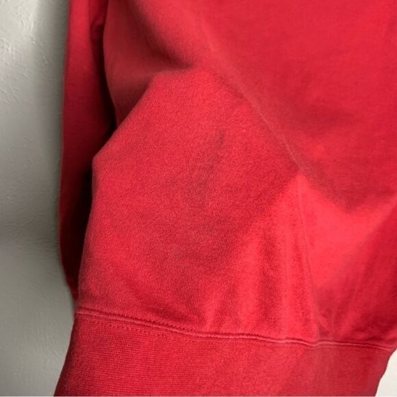 Disney Mickey Mouse heart hands rainbow pullover sweatshirt red - Picture 4 of 7